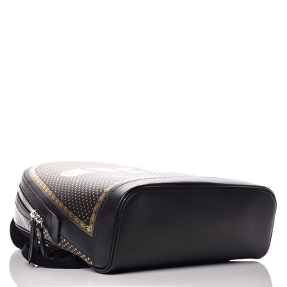 Gucci X SEGA Calfskin GUCCY Stars Dome Backpack Black Gold 4 of 12