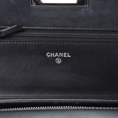 Chanel Patent Quilted Golden Class Wallet on Chain WOC Black 6 of 16