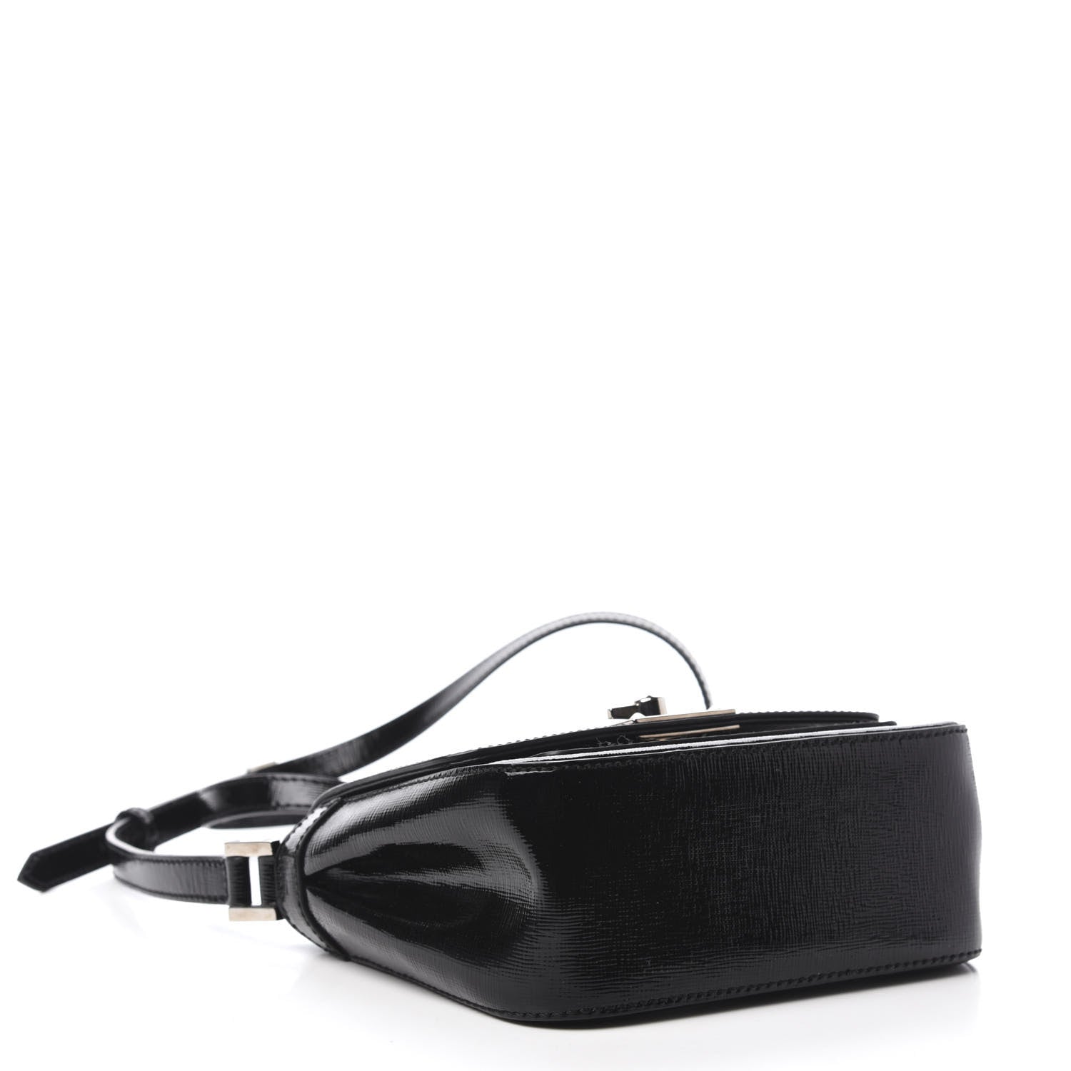 Fendi Patent Mini Borsa Black 4 of 10