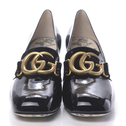 Gucci Vernice GG Victoire 55mm Loafer Pumps 38 Black 2 of 9