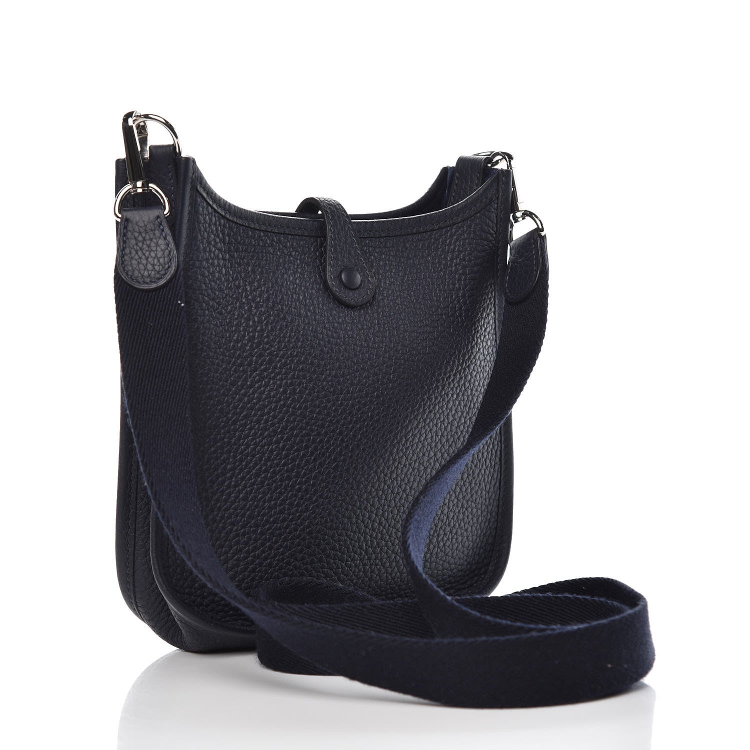 Hermes Taurillon Clemence Amazone Evelyne TPM Bleu Nuit Bleu Indigo 3 of 9