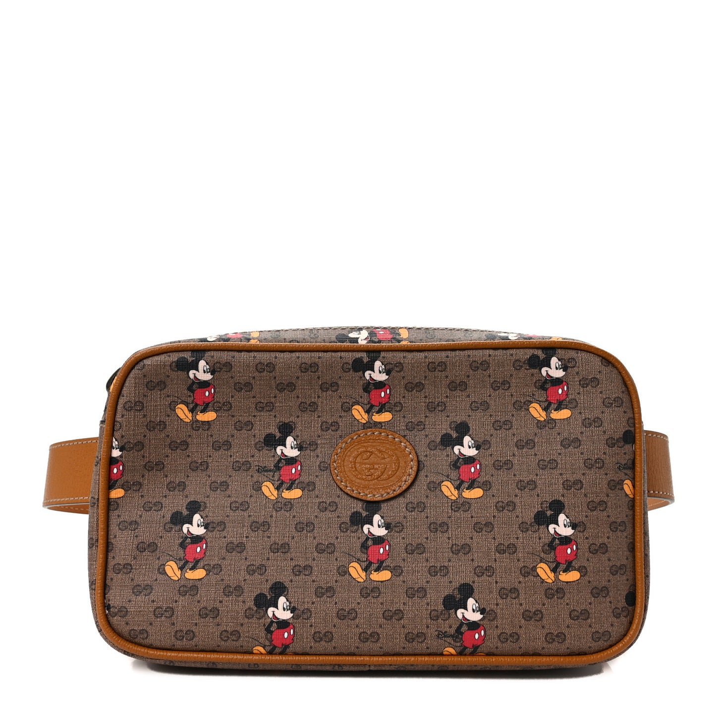 X DISNEY Mini Vintage GG Supreme Monogram Mickey Mouse Small Belt Bag 90 36 Beige Vintage Sun Oil