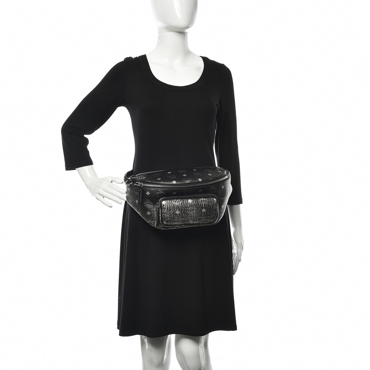 Gradation Visetos Medium Belt Bag Silver