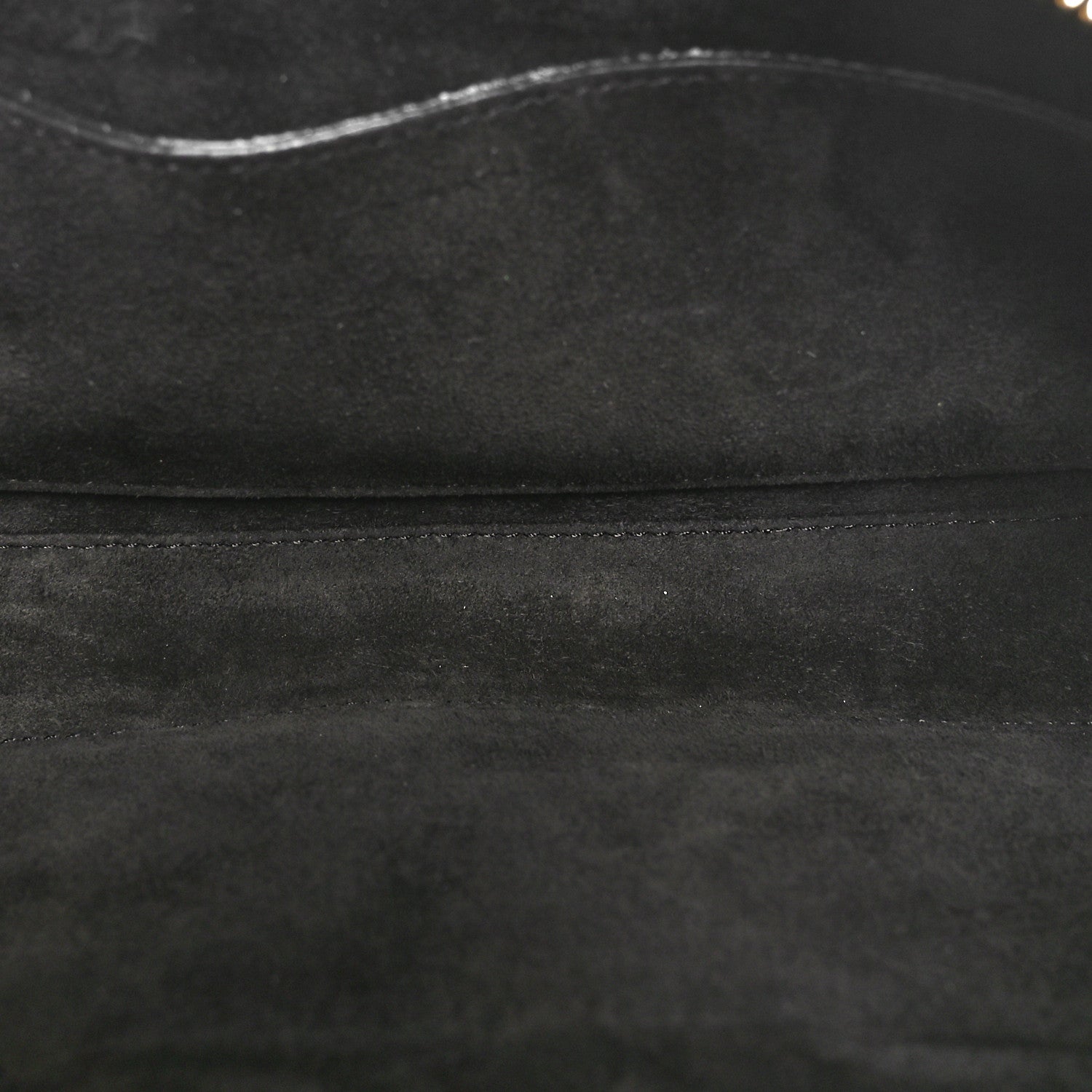 Celine Smooth Calfskin Cuir Triomphe Camera Shoulder Bag Black 5 of 9