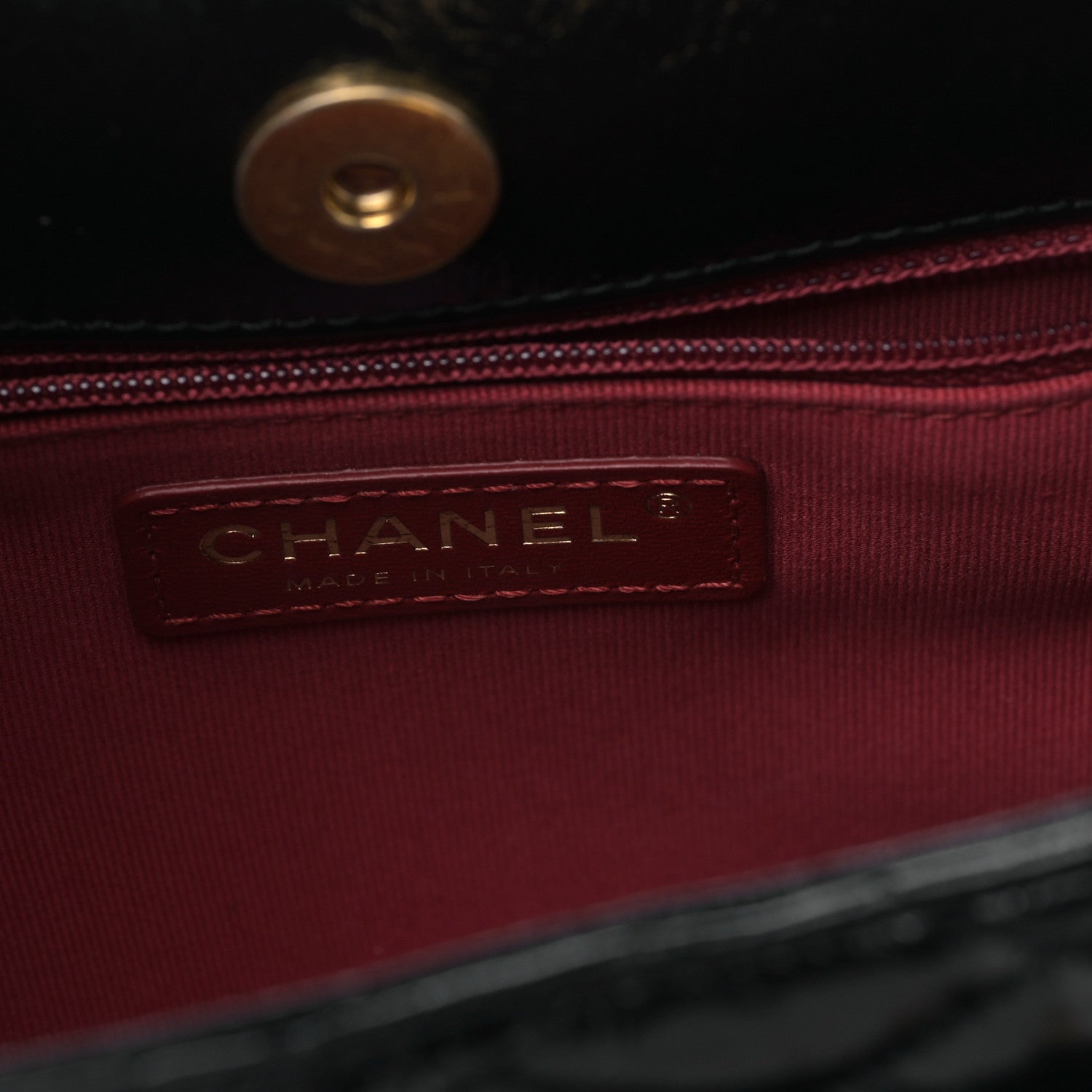 Chanel Shiny Crumpled Calfskin Quilted Wavy CC Hobo Black 6 of 9