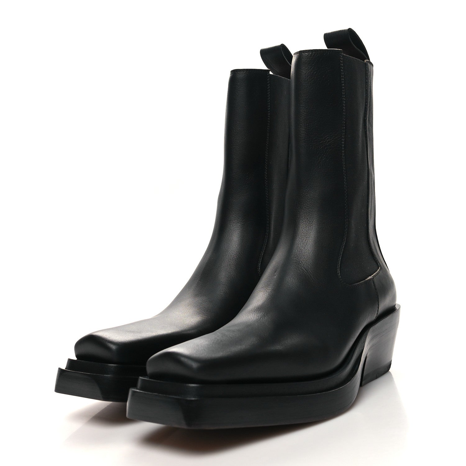 Bottega Veneta Calfskin Lean Mid-Calf Boots 38.5 Black 3 of 6