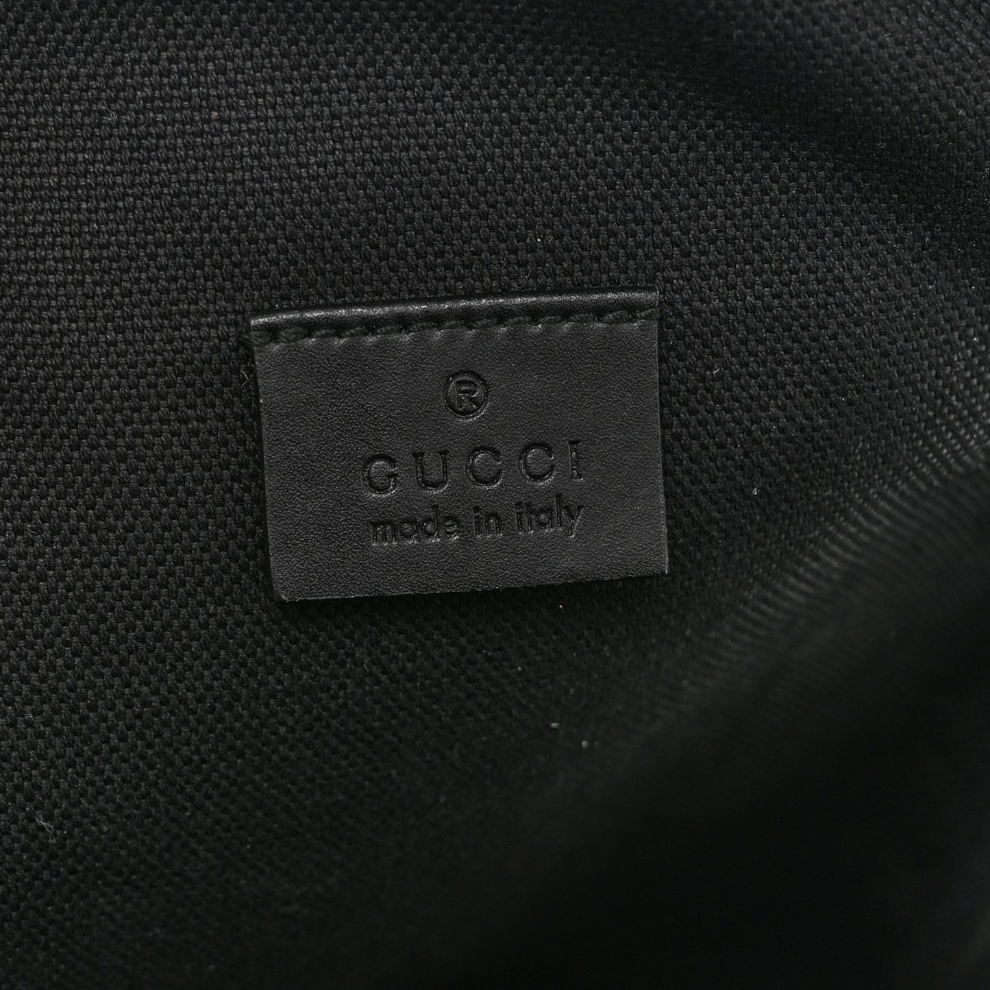 GG Supreme Monogram Web Belt Bag Black Grey