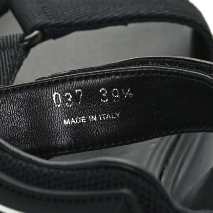 Prada Rubber Nylon Velcro Womens Cloudbust Thunder 50mm Sandals 39.5 Black 10 of 11