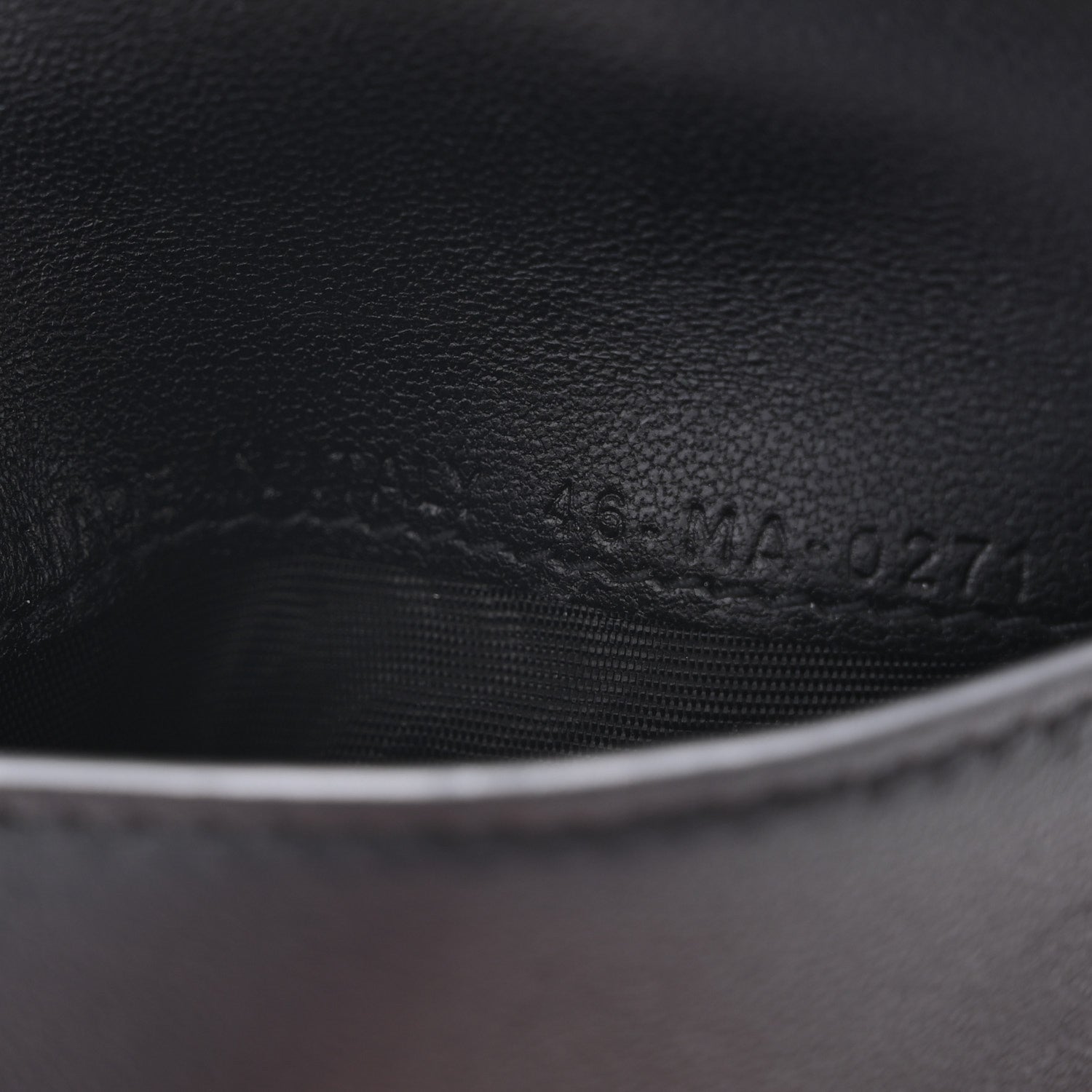 Christian Dior Grained Calfskin Saddle Lotus Wallet Black 7 of 10