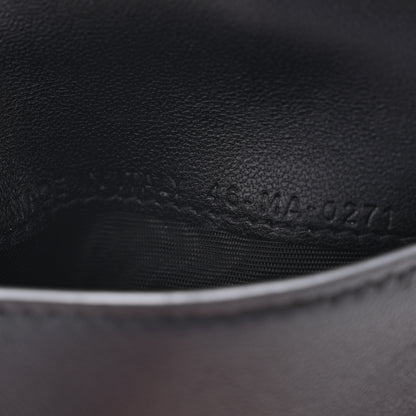 Christian Dior Grained Calfskin Saddle Lotus Wallet Black 7 of 10