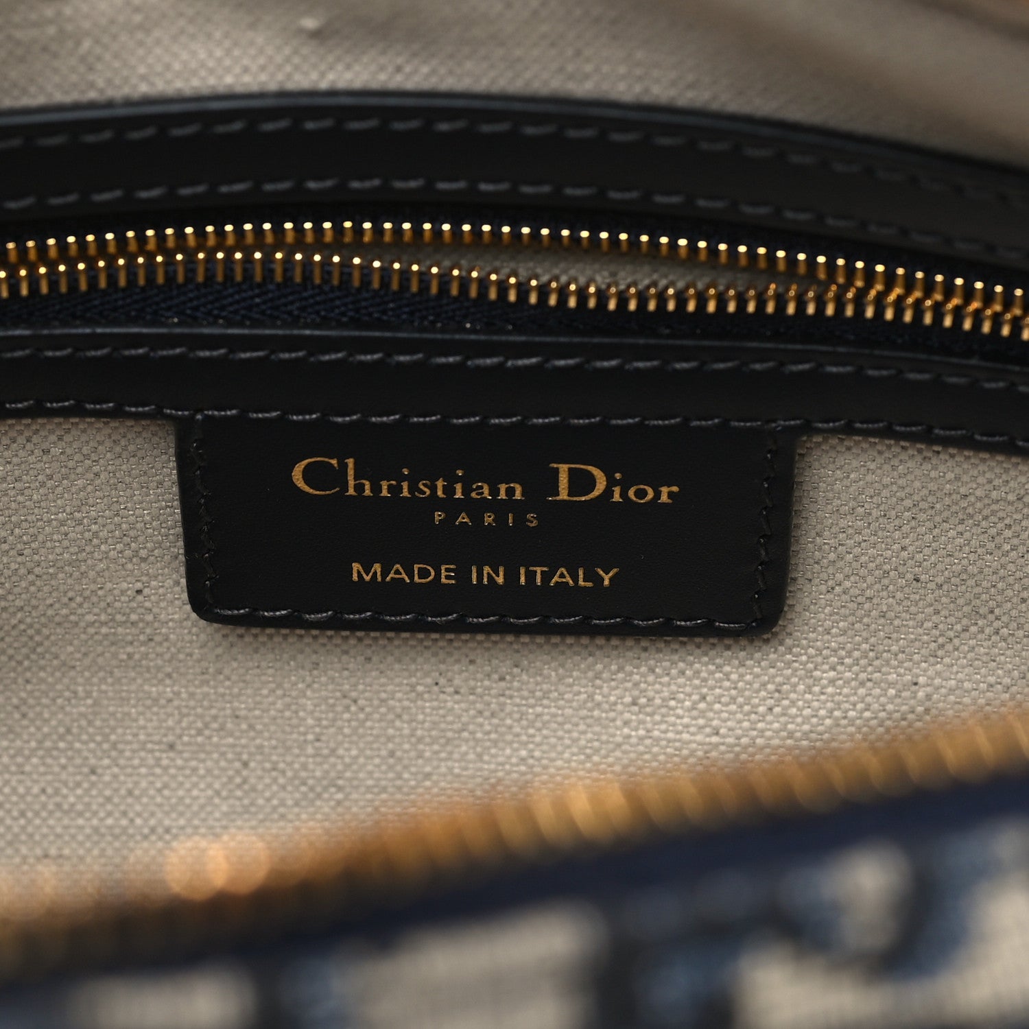 Christian Dior Oblique Medium D-Vibe Bowling Bag Blue 6 of 10