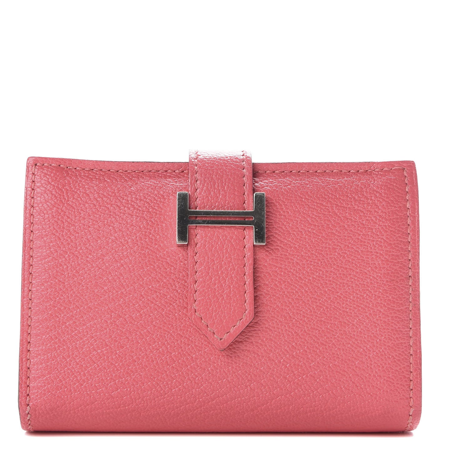 Chevre Mysore Mini Bearn Wallet Rose Lipstick