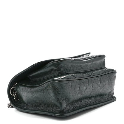 Saint Laurent Crinkled Calfskin Matelasse Monogram Baby Niki Chain Satchel 4 of 12