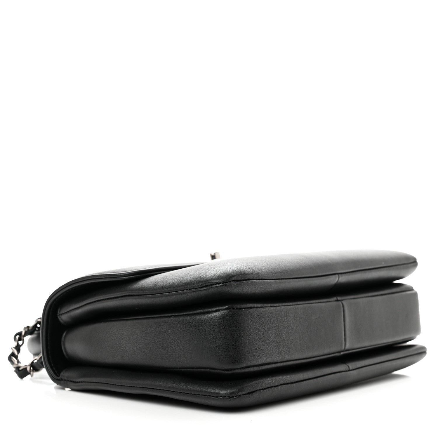 Chanel Calfskin Small Trendy CC Dual Handle Flap Bag Black 4 of 11