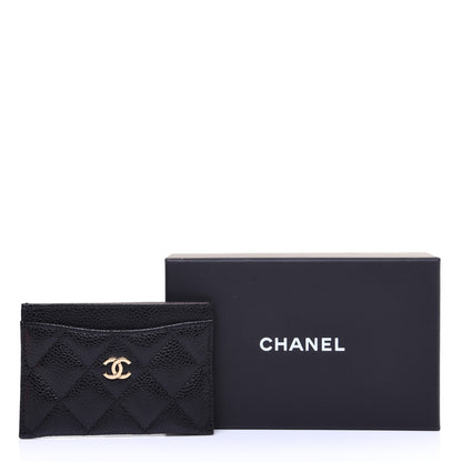 Chanel Caviar Quilted Card Holder Black 11 of 11