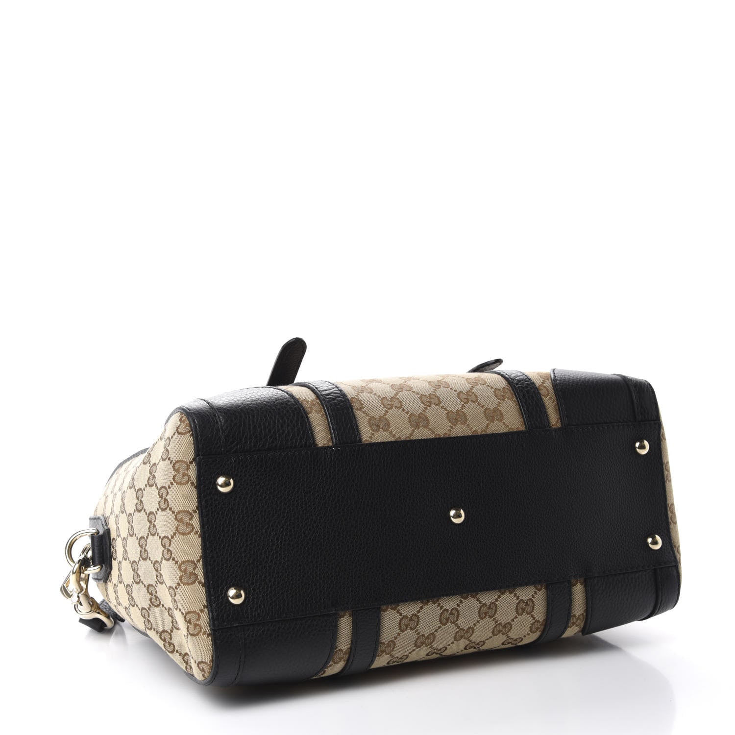 Gucci Monogram Cellarius Calfskin Large Boston Beige Ebony Black 5 of 11