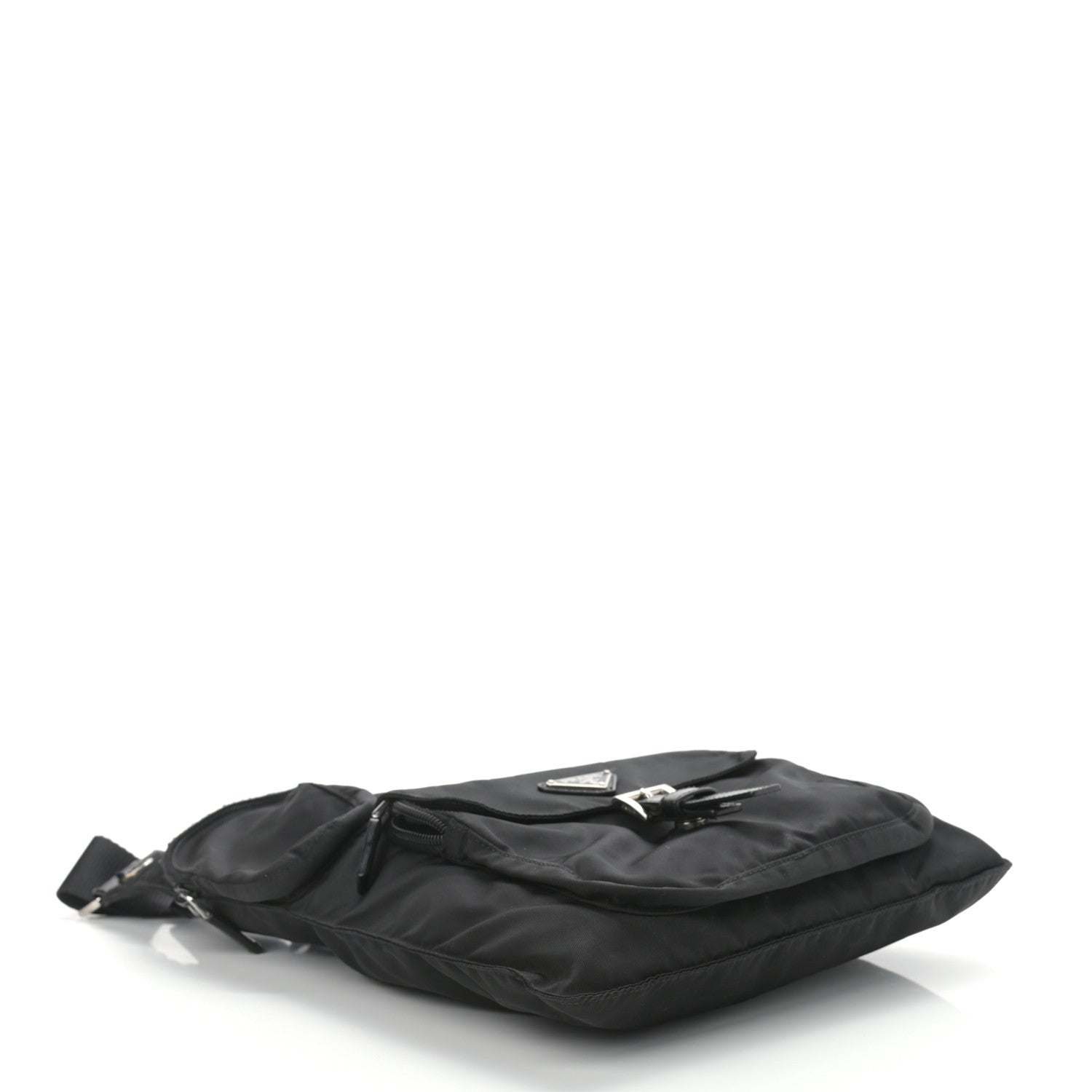 Prada Nylon Tessuto Vela Messenger Bag Black 4 of 12