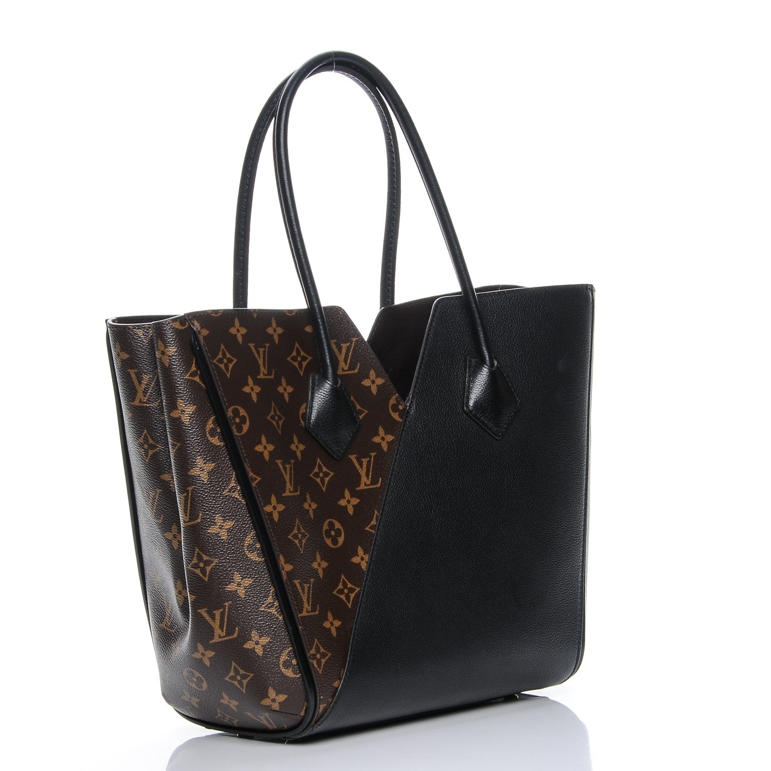 Louis Vuitton Calfskin Monogram Kimono Tote Black 3 of 7