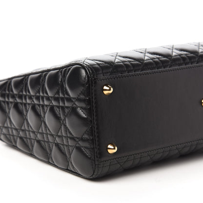Christian Dior Lambskin Cannage Large Lady Dior Black 6 of 11