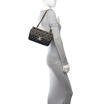 Chanel Lambskin Timeless Classic Chained Double Flap Black 2 of 10