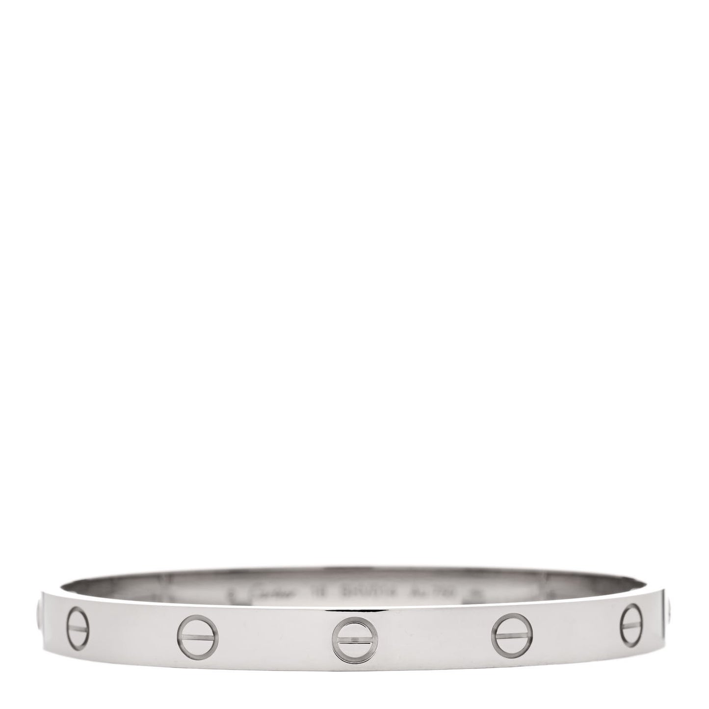 18K White Gold LOVE Bracelet 18
