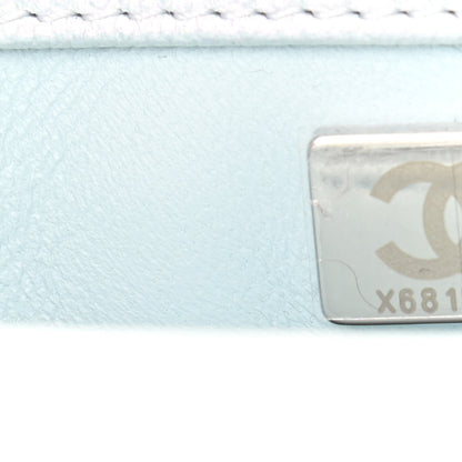 Chanel Iridescent Caviar Quilted Mini Coco Handle Flap Light Blue 7 of 10