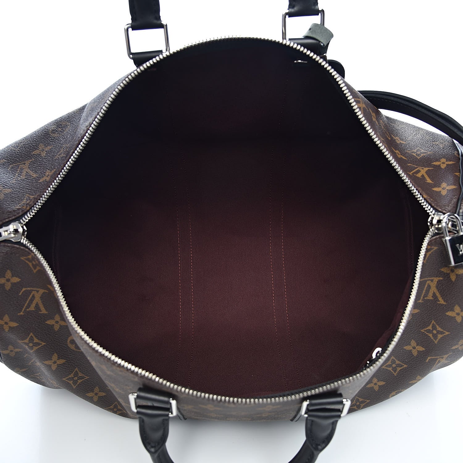 Louis Vuitton Monogram Macassar Keepall Bandouliere 45 6 of 11