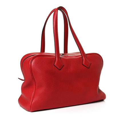 Hermes Taurillon Clemence Victoria II 35 Rouge Garance 3 of 13