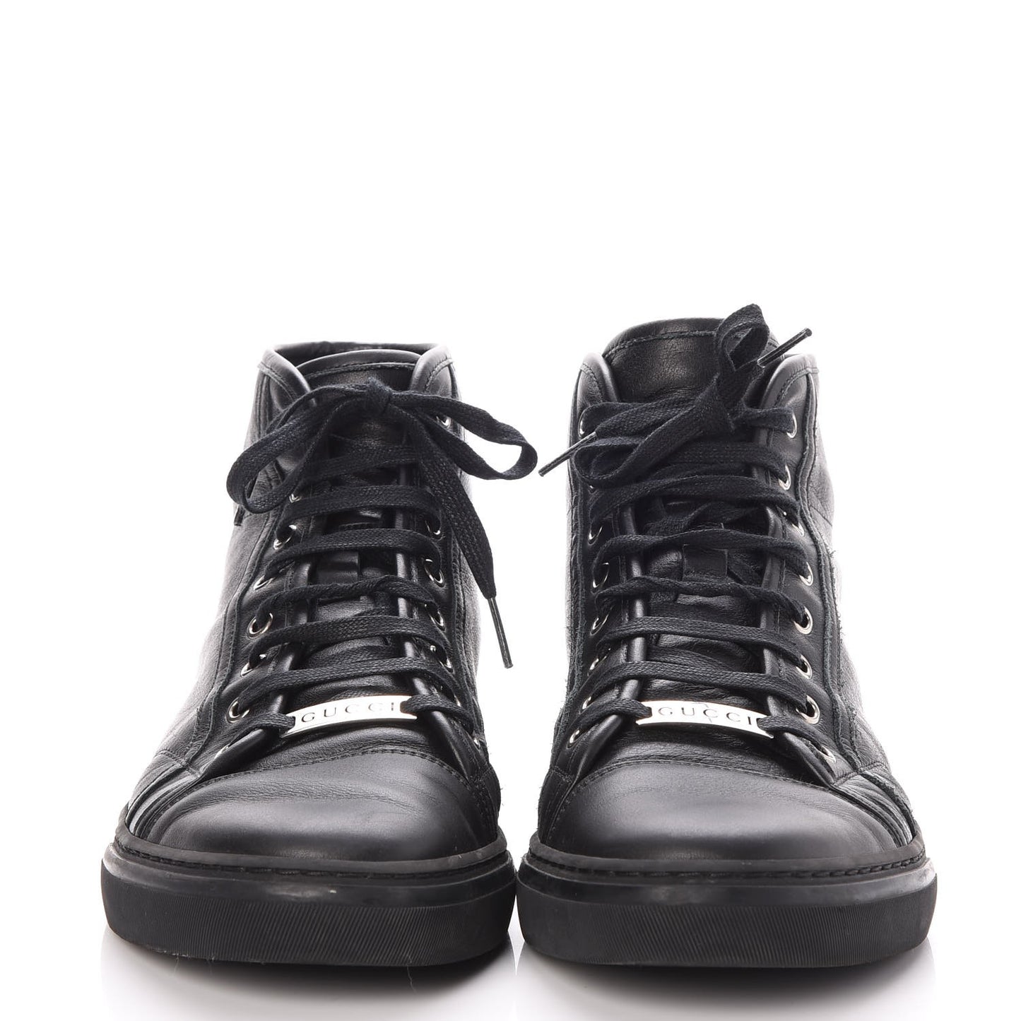 Mens Calfskin Miro Soft High Top Sneakers 8 Black