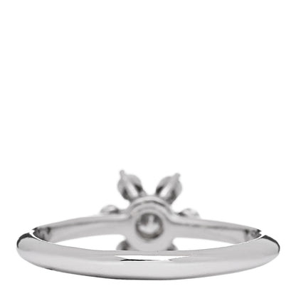 Tiffany Platinum Diamond Flower Ring 56 7.5 4 of 6