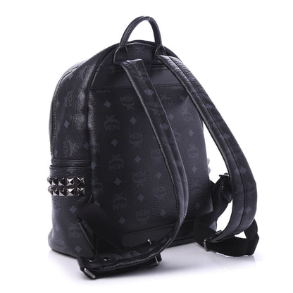 MCM Visetos Small Side Stud Stark Backpack Black 2 of 6