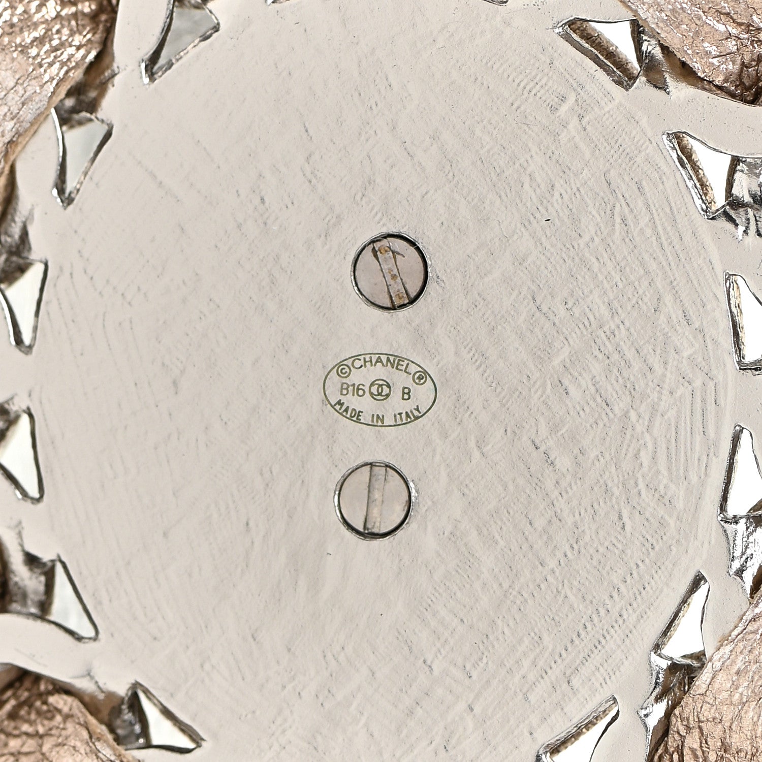 Chanel Lambskin Chain CC Medallion Belt Silver Gold 5 of 6