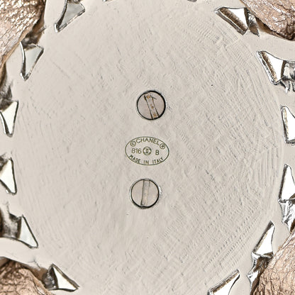 Chanel Lambskin Chain CC Medallion Belt Silver Gold 5 of 6