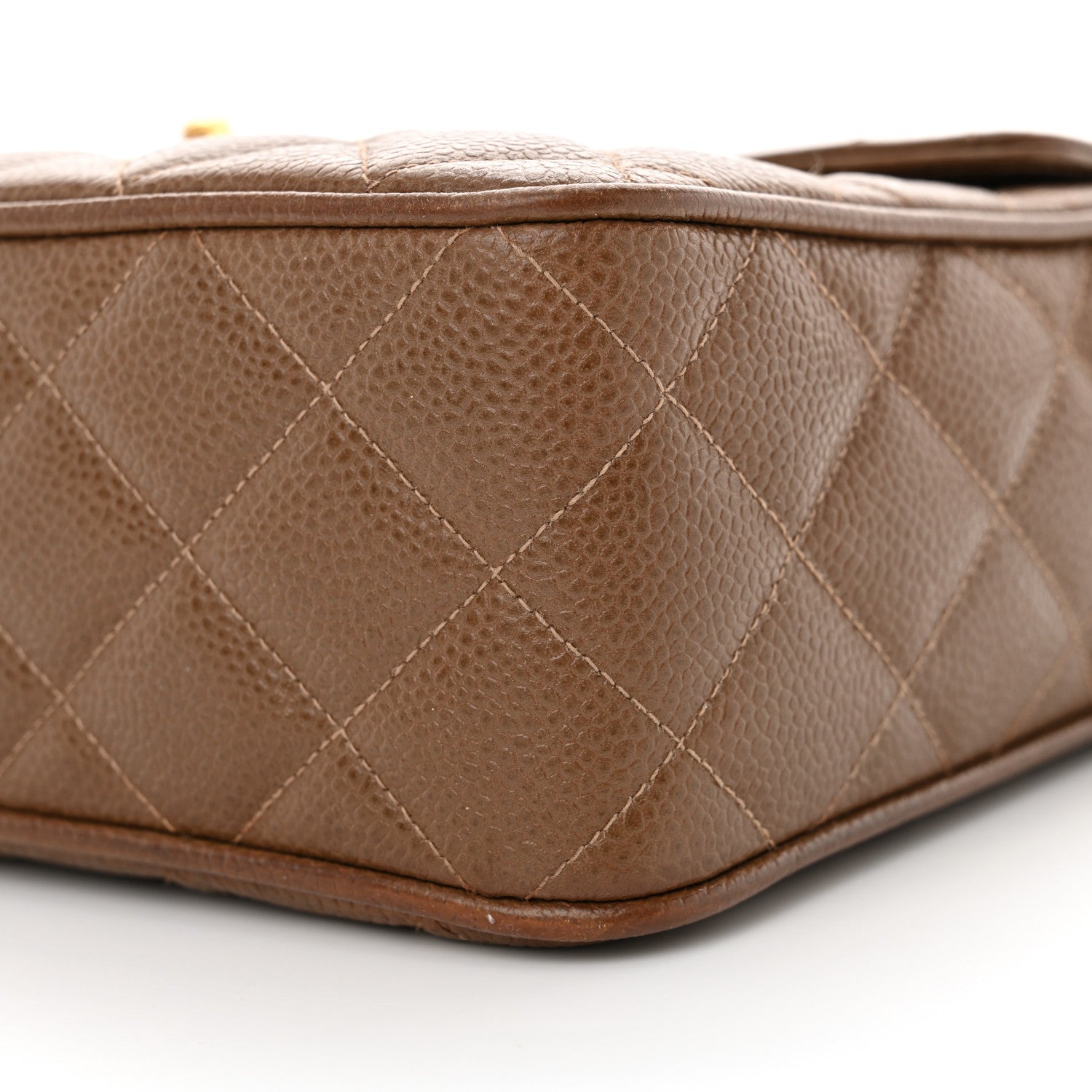 Chanel Caviar Quilted Camera Case Brown 12 of 15
