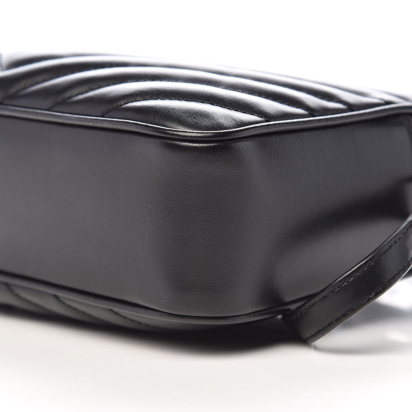 Calfskin Matelasse Monogram Lou Camera Bag Black