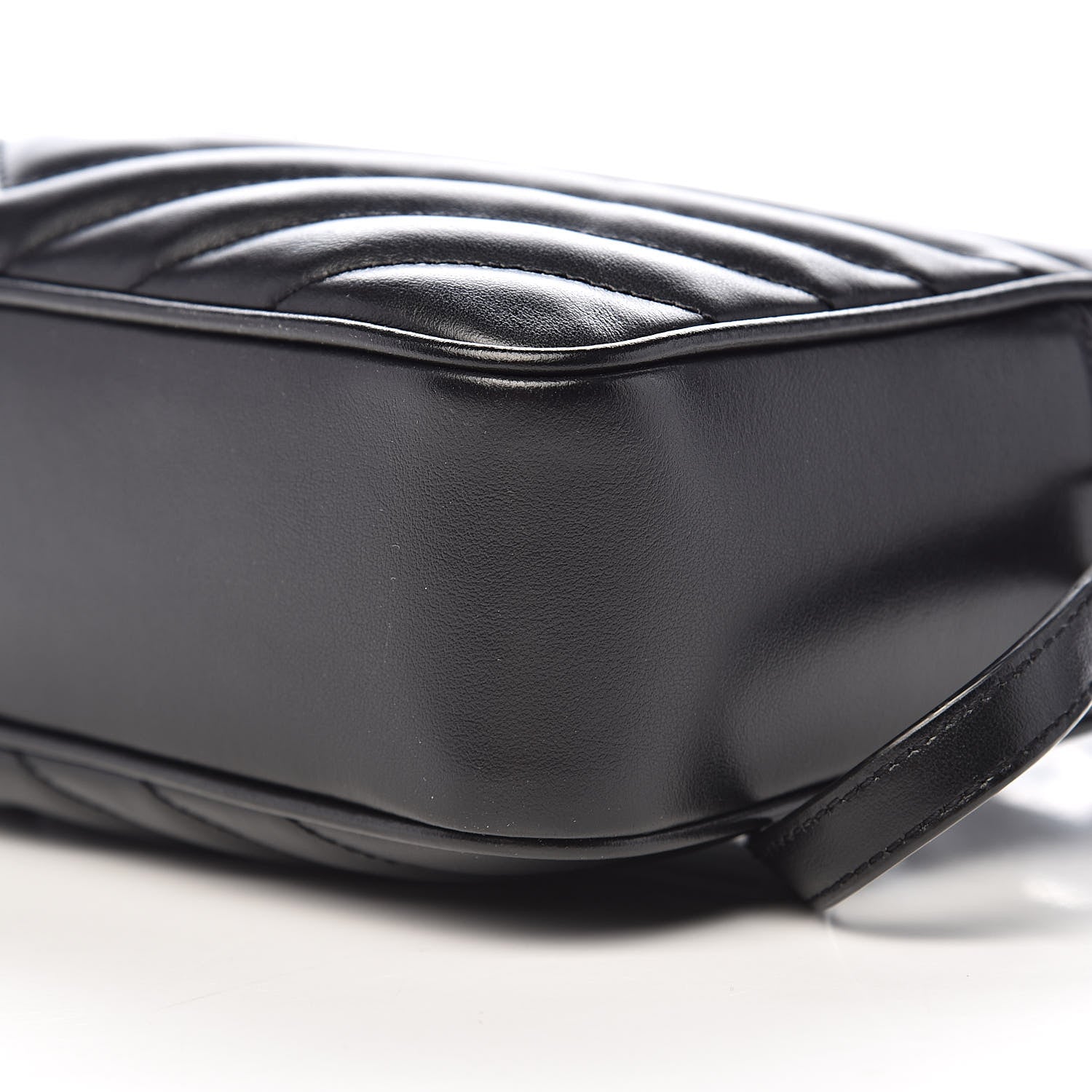 Saint Laurent Calfskin Matelasse Monogram Lou Camera Bag Black 8 of 9