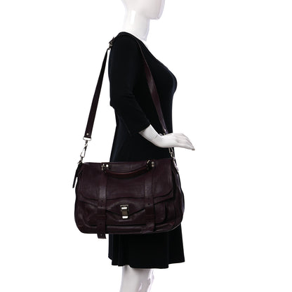 Proenza Schouler Lambskin PS1 Large Satchel Oxblood 2 of 29