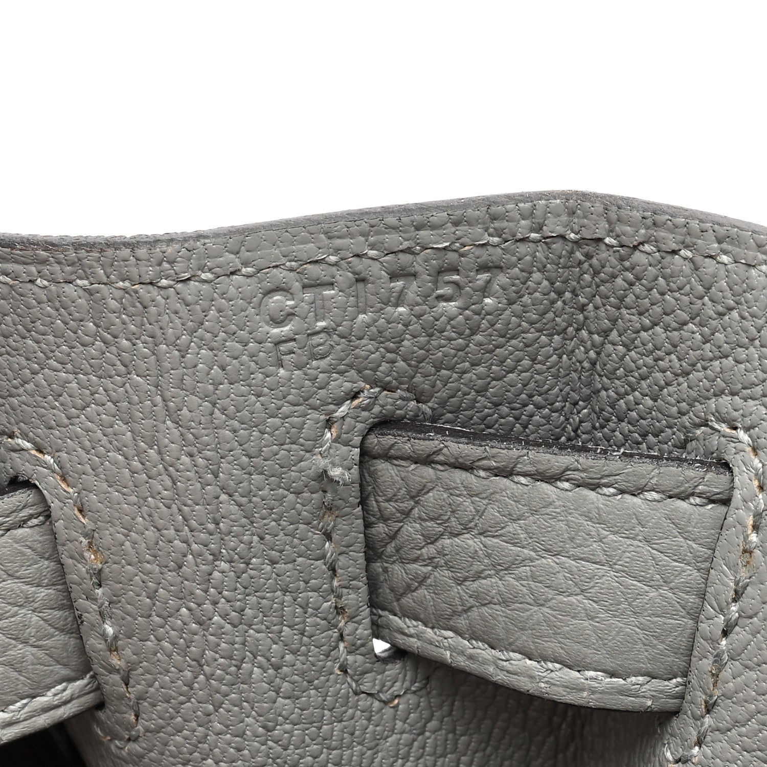 Hermes Togo Horseshoe Kelly Retourne 28 Gris Mouette 7 of 10