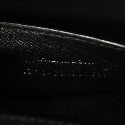 Saint Laurent Grain De Poudre Textured Mixed Matelasse Triquilt Medium Monogram Satchel Black 8 of 11