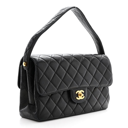 Chanel Lambskin Quilted Medium Double Sided Flap Black 3 of 16