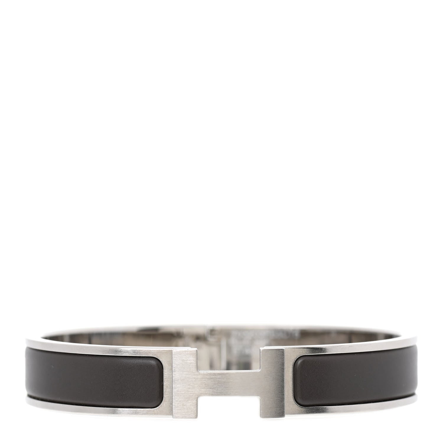 Hermes Matte Enamel Narrow Clic Clac HH Bracelet T5 Etain 1 of 7