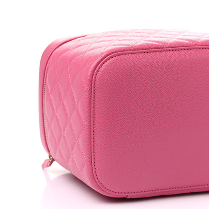 Chanel Caviar Quilted Large Vanity Pouch Pink 8 of 10
