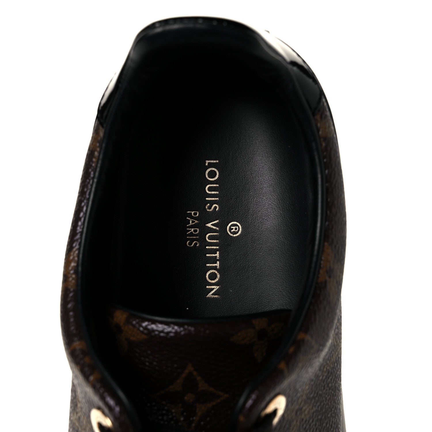 Louis Vuitton Patent Monogram Frontrow Sneakers 38 8 of 8