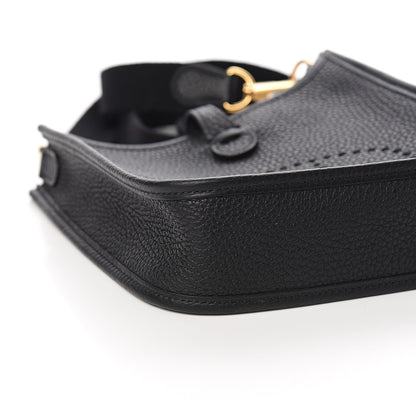 Hermes Taurillon Clemence Evelyne TPM Black 6 of 9