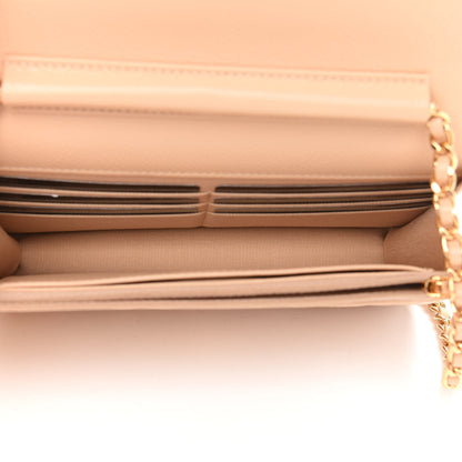 Chanel Caviar Quilted Wallet On Chain WOC Beige 7 of 10