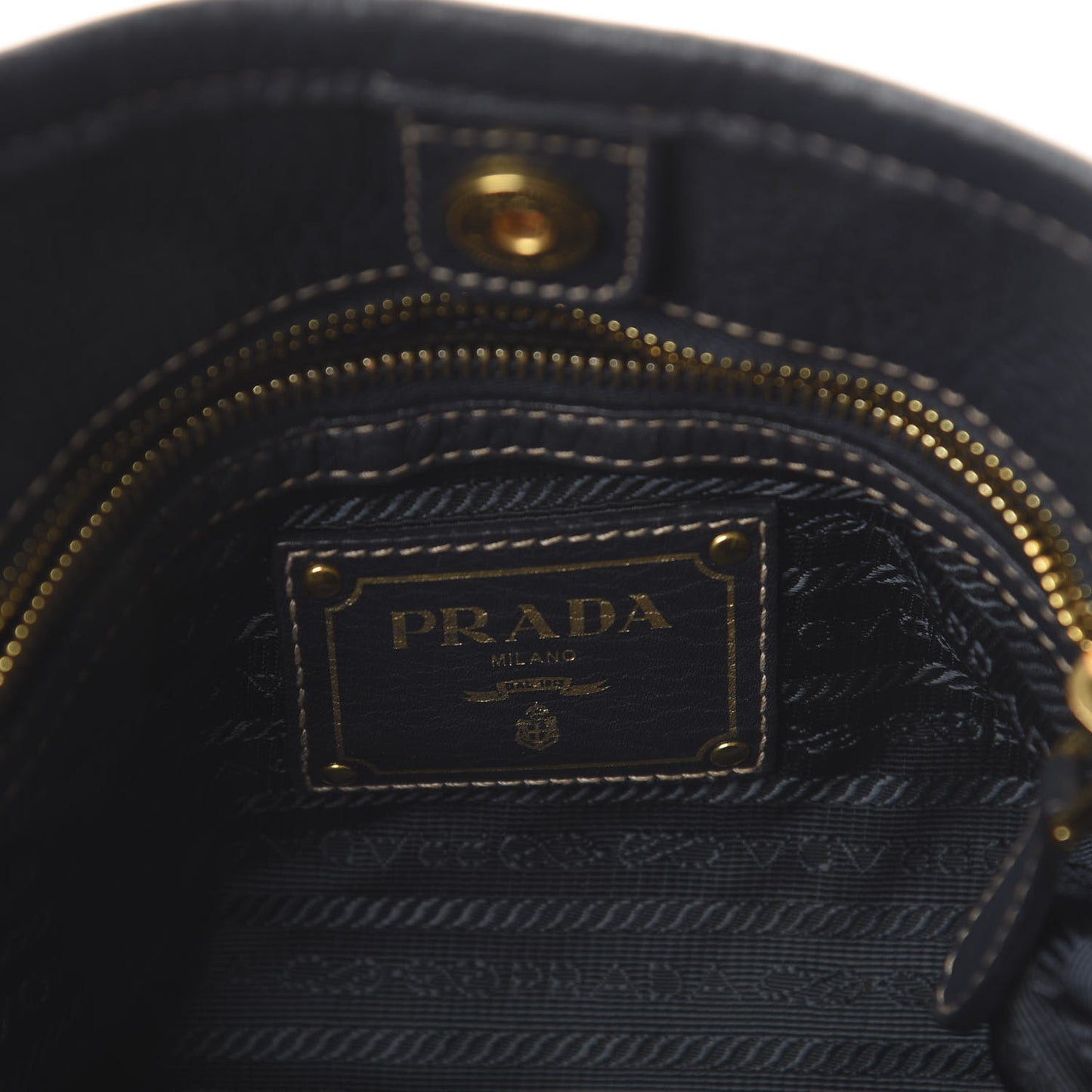 Tessuto Nylon Vitello Daino Tote Blue