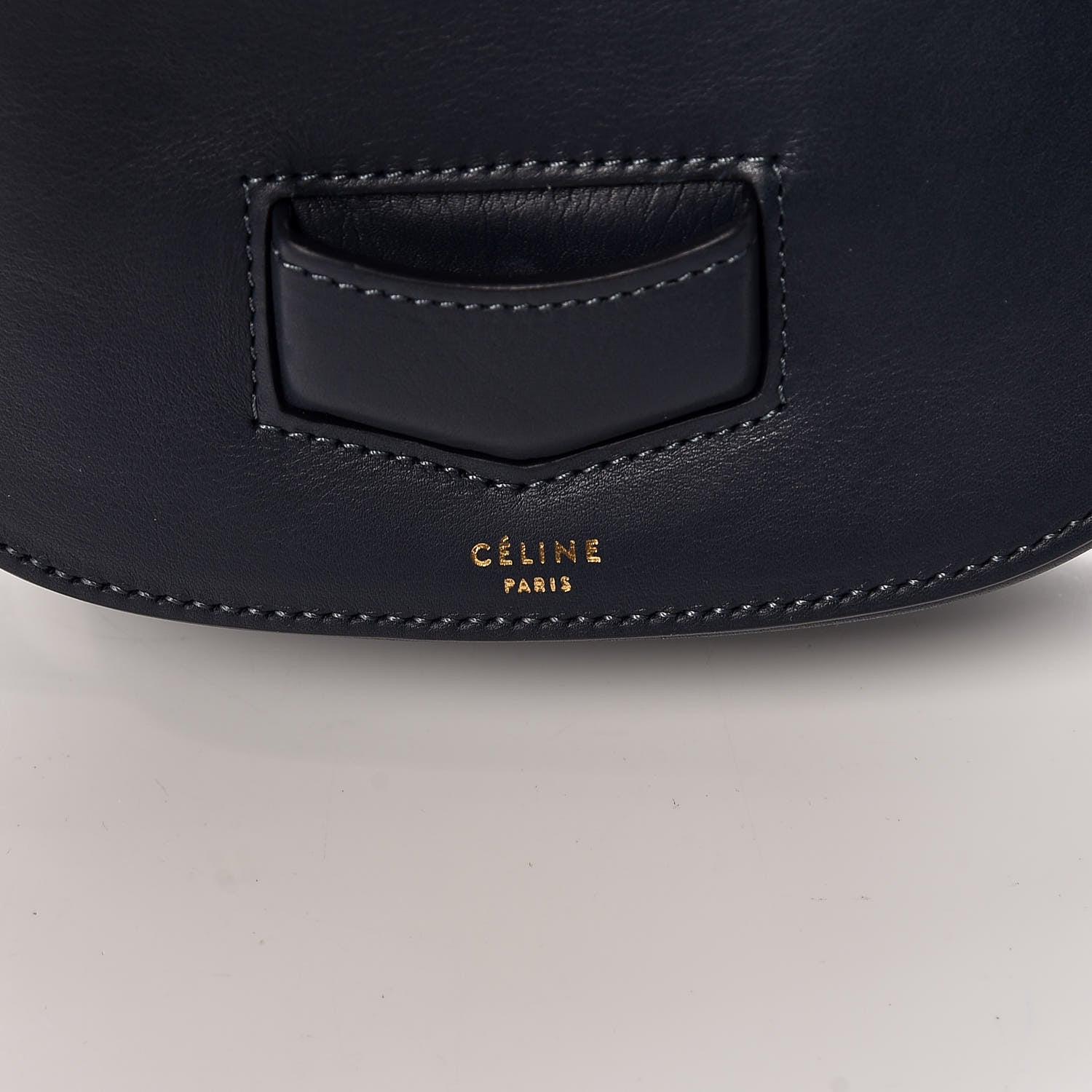 Celine Smooth Calfskin Small Trotteur Navy Blue 8 of 9