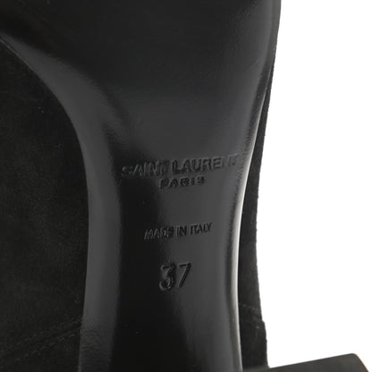 Saint Laurent Suede Babies Chelsea 95 Ankle Boot 37 Black 8 of 10