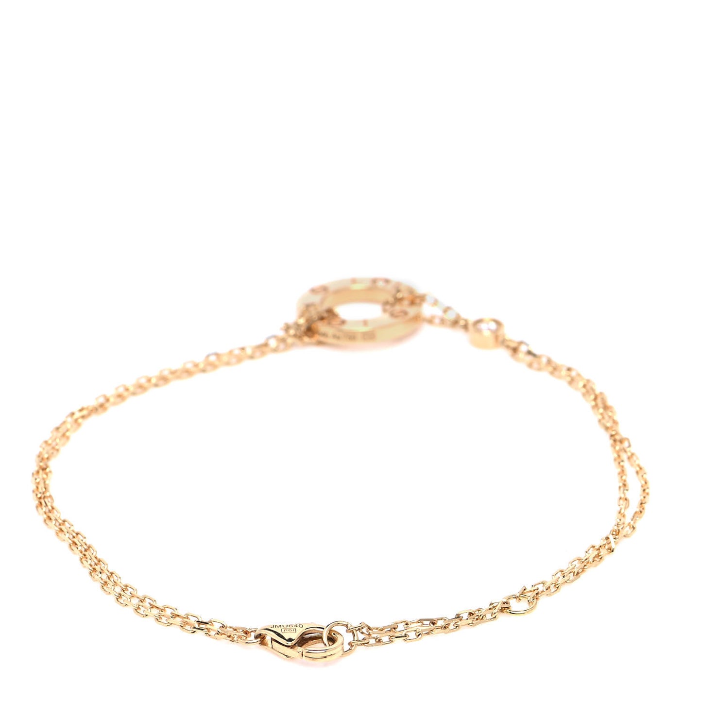 18K Yellow Gold Diamond LOVE Bracelet