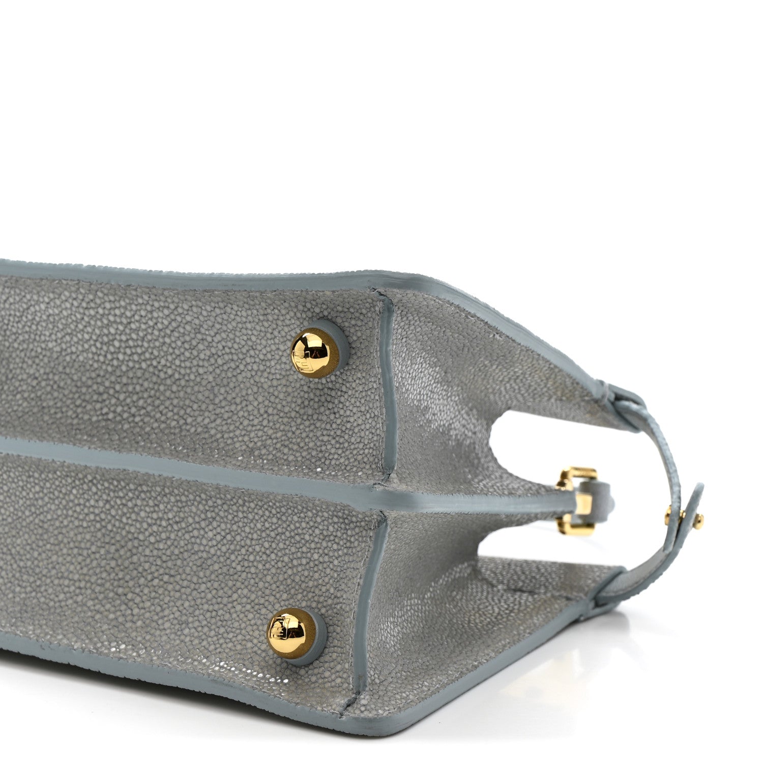Fendi Stingray Shiny Nappa Petite Peekaboo I SEE U Satchel Anice 12 of 15